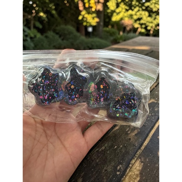Other - Taba Squishy Black Holographic Glitter Galaxy Stars Fidget Toy
